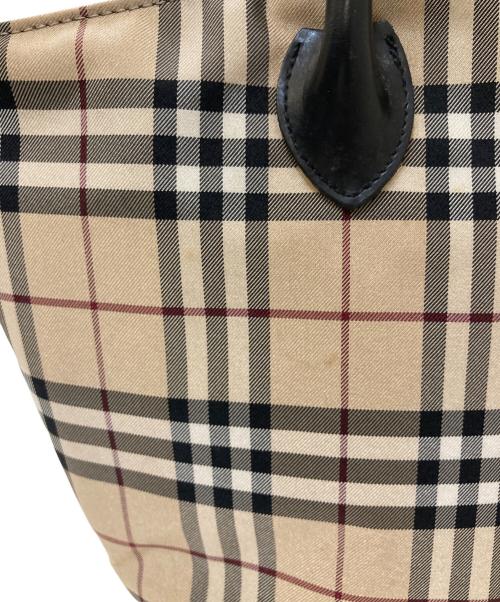 BURBERRY BLUE LABEL（バーバリー ブルー レーベル）BURBERRY BLUE LABEL (バーバリー ブルー レーベル) ノバチェックハンドバッグ ベージュの古着・服飾アイテム