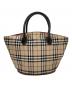 BURBERRY BLUE LABEL（バーバリー ブルー レーベル）の古着「ノバチェックハンドバッグ」｜ベージュ