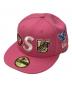 Supreme（シュプリーム）の古着「Mascots S Logo 59FIFTY Cap」｜ピンク