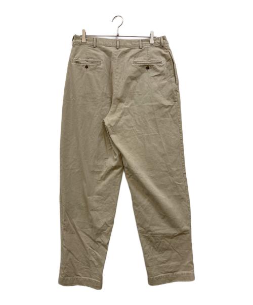RRL（ダブルアールエル）RRL (ダブルアールエル) 2タックチノ トラウザーパンツ ベージュ サイズ:85cm(W34)の古着・服飾アイテム