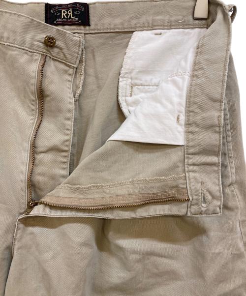 RRL（ダブルアールエル）RRL (ダブルアールエル) 2タックチノ トラウザーパンツ ベージュ サイズ:85cm(W34)の古着・服飾アイテム