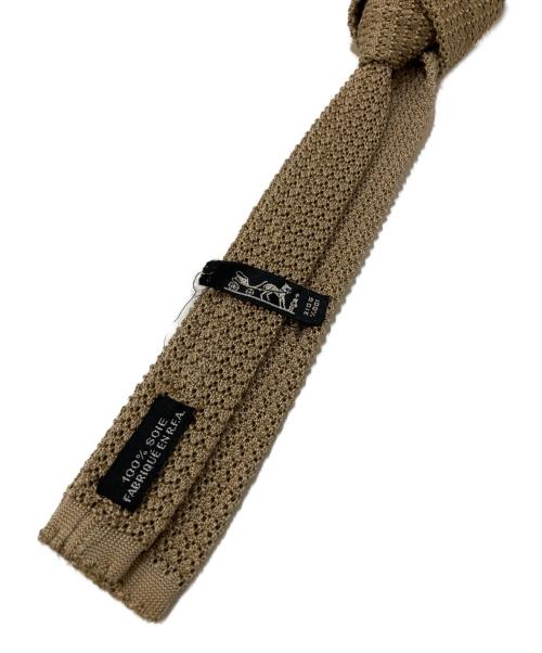 HERMES（エルメス）HERMES (エルメス) シルクニットタイ ベージュ サイズ:-の古着・服飾アイテム