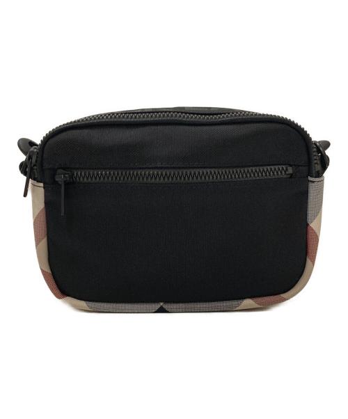 BLACK LABEL CRESTBRIDGE（ブラックレーベル クレストブリッジ）BLACK LABEL CRESTBRIDGE (ブラックレーベル クレストブリッジ) ショルダーバッグ ブラック×ピンクの古着・服飾アイテム
