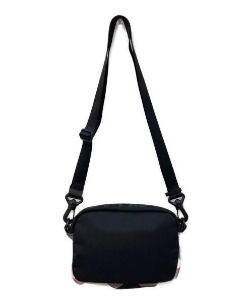 BLACK LABEL CRESTBRIDGE（ブラックレーベル クレストブリッジ）BLACK LABEL CRESTBRIDGE (ブラックレーベル クレストブリッジ) ショルダーバッグ ブラック×ピンクの古着・服飾アイテム