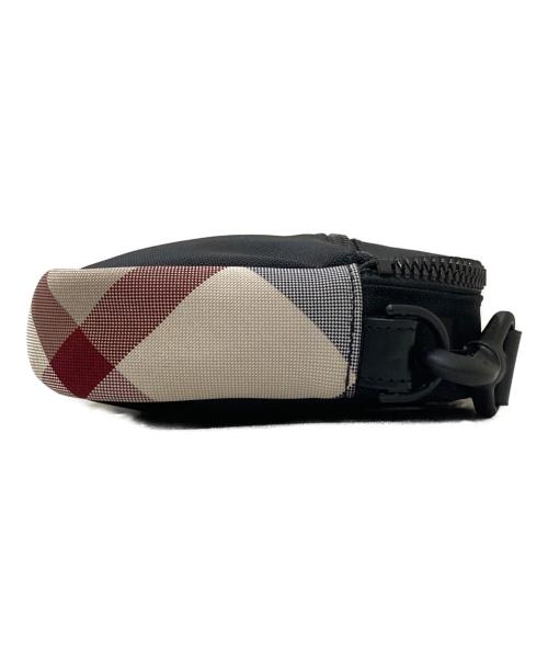 BLACK LABEL CRESTBRIDGE（ブラックレーベル クレストブリッジ）BLACK LABEL CRESTBRIDGE (ブラックレーベル クレストブリッジ) ショルダーバッグ ブラック×ピンクの古着・服飾アイテム