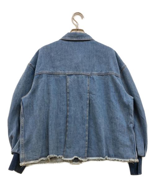 FRIPIER（フリピエ）FRIPIER (フリピエ) 袖リブデザイン デニムジャケット インディゴ サイズ:1の古着・服飾アイテム