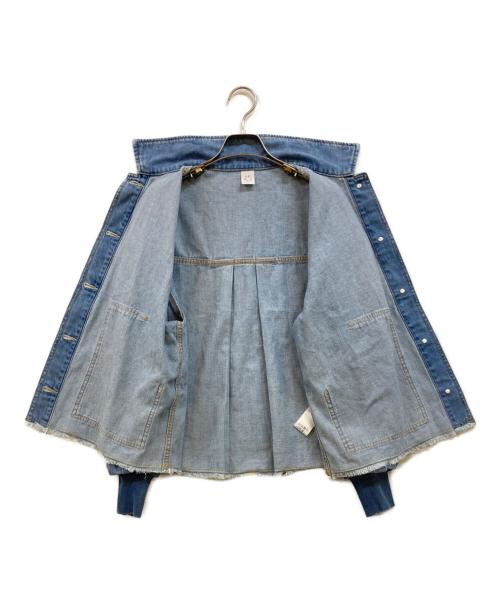FRIPIER（フリピエ）FRIPIER (フリピエ) 袖リブデザイン デニムジャケット インディゴ サイズ:1の古着・服飾アイテム