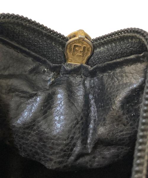 FENDI（フェンディ）FENDI (フェンディ) ペカン柄ミニボストンバッグ ブラック×ブラウンの古着・服飾アイテム