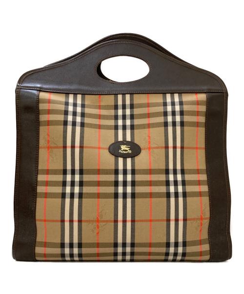Burberry's（バーバリーズ）Burberry's (バーバリーズ) シャドーホース ノバチェック トートバッグ ベージュの古着・服飾アイテム