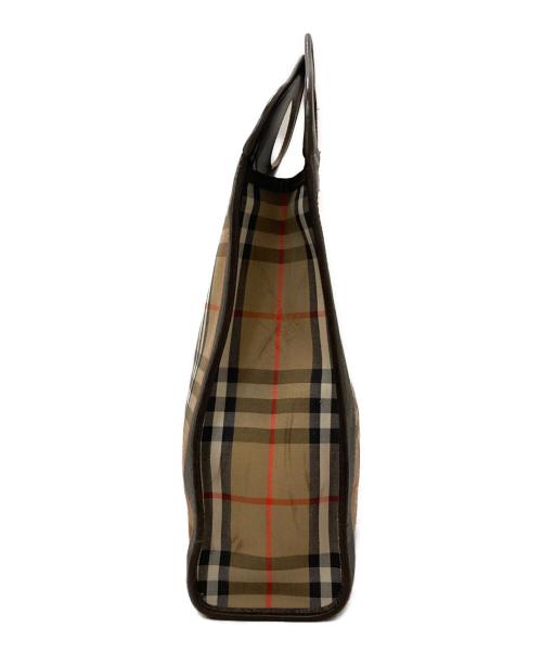 Burberry's（バーバリーズ）Burberry's (バーバリーズ) シャドーホース ノバチェック トートバッグ ベージュの古着・服飾アイテム