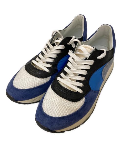 PHILIPPE MODEL（フィリップ モデル）PHILIPPE MODEL (フィリップ モデル) MONTECARLO/ローカットスニーカー ブルー サイズ:40の古着・服飾アイテム