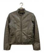 Diesel Style Labディーゼルスタイルラボ）の古着「00's コーティング ジップアップジャケット」｜グレー