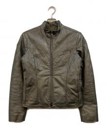 Diesel Style Lab（ディーゼルスタイルラボ）の古着「00's コーティング ジップアップジャケット」｜グレー