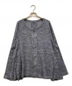 ）の古着「モンサンミッシェル超ガーゼのカーディガン」｜グレー