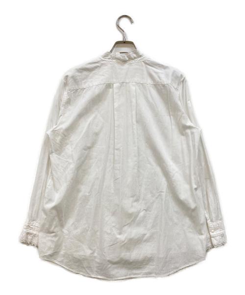 45rpm（45アールピーエム）45rpm (45アールピーエム) フリルシャツブラウス ホワイト サイズ:2の古着・服飾アイテム