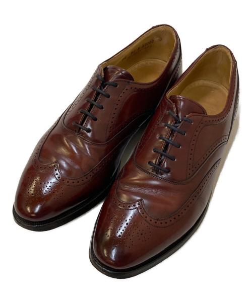 JOHNSTON&MURPHY（ジョンストン＆マーフィー）JOHNSTON&MURPHY (ジョンストン＆マーフィー) ARISTOCRAFT/ウィングチップシューズ ブラウン サイズ:7 1/2の古着・服飾アイテム