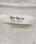 中古・古着 Her lip to (ハーリップトゥ) Embroidery Polo Sweatshirt グレー サイズ:F：8000円