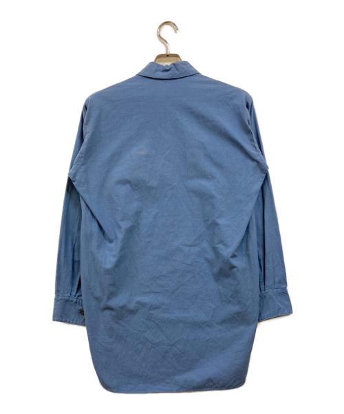 Swedish Army（スウェーデン軍）Swedish Army (スウェーデン軍) グランパシャツ ブルー サイズ:37の古着・服飾アイテム