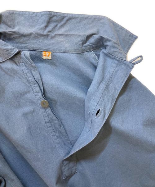 Swedish Army（スウェーデン軍）Swedish Army (スウェーデン軍) グランパシャツ ブルー サイズ:37の古着・服飾アイテム