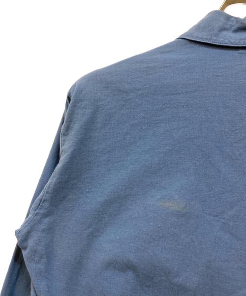 Swedish Army（スウェーデン軍）Swedish Army (スウェーデン軍) グランパシャツ ブルー サイズ:37の古着・服飾アイテム