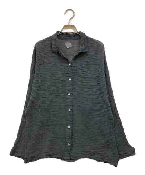 LES ATELIERS FRANCAIS DE CONFECTION（ル アトリエフランセ デ コンフェクション）LES ATELIERS FRANCAIS DE CONFECTION (ル アトリエフランセ デ コンフェクション) Blouse Desert グレー サイズ:TUの古着・服飾アイテム