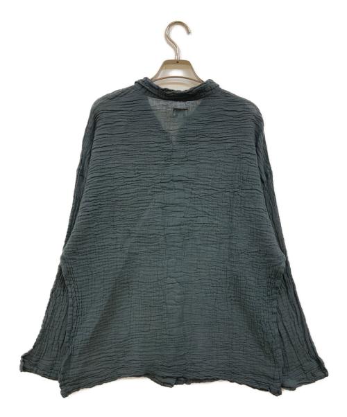 LES ATELIERS FRANCAIS DE CONFECTION（ル アトリエフランセ デ コンフェクション）LES ATELIERS FRANCAIS DE CONFECTION (ル アトリエフランセ デ コンフェクション) Blouse Desert グレー サイズ:TUの古着・服飾アイテム