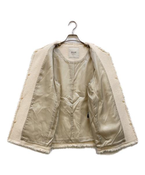 journal standard L'essage（ジャーナルスタンダード レサージュ）journal standard L'essage (ジャーナルスタンダード レサージュ) GIOLICAツイード BIGジャケット ベージュ サイズ:-の古着・服飾アイテム