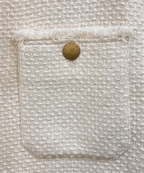 journal standard L'essage（ジャーナルスタンダード レサージュ）journal standard L'essage (ジャーナルスタンダード レサージュ) GIOLICAツイード BIGジャケット ベージュ サイズ:-の古着・服飾アイテム
