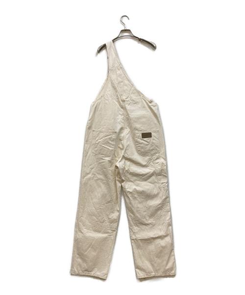 Wrangler（ラングラー）Wrangler (ラングラー) FRAMeWORK (フレームワーク) 別注 ワンショルダーオールインワン ホワイト サイズ:Ｍの古着・服飾アイテム