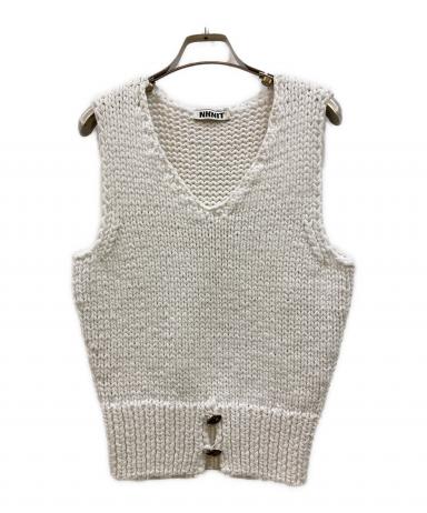 中古・古着通販】NKNIT (ンニット) cord yarn V-neck KNIT vest
