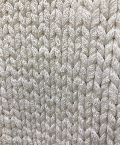NKNIT（ンニット）NKNIT (ンニット) cord yarn V-neck KNIT vest ホワイト サイズ:2の古着・服飾アイテム