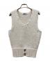 NKNIT（ンニット）の古着「cord yarn V-neck KNIT vest」｜ホワイト