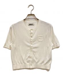 NKNIT（ンニット）の古着「silk cotton crew neck KNIT T-shirt」｜ホワイト
