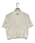 NKNIT (ンニット) silk cotton crew neck KNIT T-shirt ホワイト サイズ:1：8000円