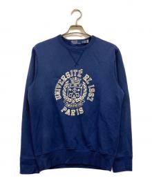 POLO RALPH LAUREN（ポロ・ラルフローレン）の古着「両Vプリントスウェット」｜ブルー