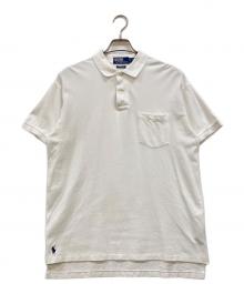 POLO RALPH LAUREN（ポロ・ラルフローレン）の古着「THE BIG SHIRT 裾ポニーポロシャツ」｜ホワイト