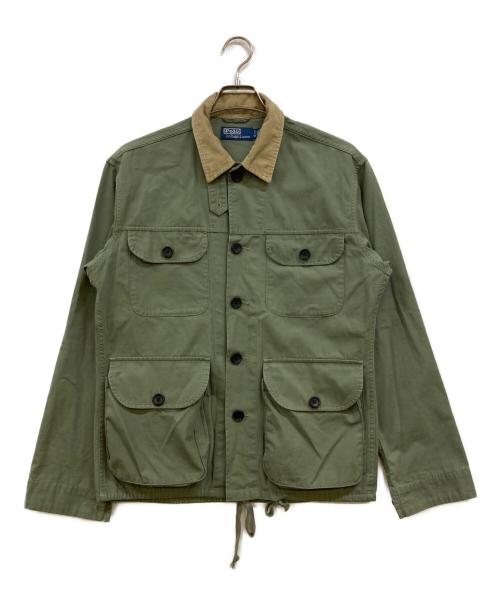 POLO RALPH LAUREN（ポロ・ラルフローレン）POLO RALPH LAUREN (ポロ・ラルフローレン) コットンキャンバスオーバーシャツ カーキ サイズ:Sの古着・服飾アイテム
