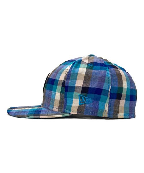 THE H.W.DOG&CO.（エイチダブリュードッグアンドコー）THE H.W.DOG&CO. (エイチダブリュードッグアンドコー) New Era (ニューエラ) チェックキャップ ブルー サイズ:7 1/2(59.6㎝)の古着・服飾アイテム