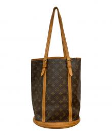 LOUIS VUITTON（ルイ ヴィトン）の古着「モノグラム バケットGM トートバッグ」｜ブラウン