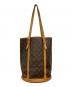 LOUIS VUITTON（ルイ ヴィトン）の古着「モノグラム バケットGM トートバッグ」｜ブラウン