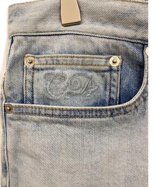 DIOR HOMME（ディオール オム）DIOR HOMME (ディオール オム) ブリーチ加工デニムパンツ ブルー サイズ:81cm(W32)の古着・服飾アイテム
