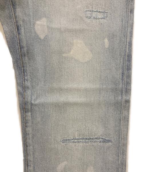 DIOR HOMME（ディオール オム）DIOR HOMME (ディオール オム) ブリーチ加工デニムパンツ ブルー サイズ:81cm(W32)の古着・服飾アイテム