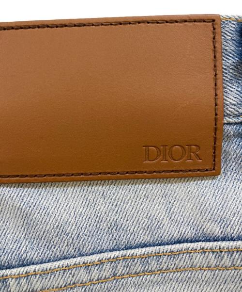 DIOR HOMME（ディオール オム）DIOR HOMME (ディオール オム) ブリーチ加工デニムパンツ ブルー サイズ:81cm(W32)の古着・服飾アイテム
