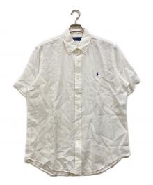 RALPH LAUREN（ラルフローレン）の古着「半袖リネンシャツ」｜ホワイト