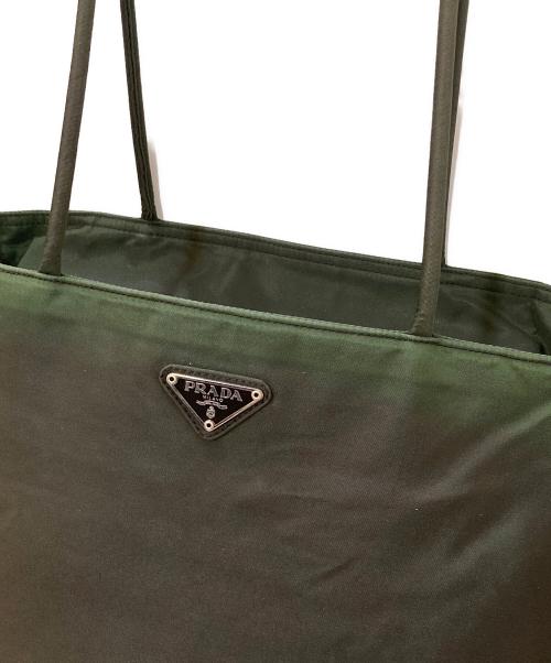 PRADA（プラダ）PRADA (プラダ) テスートナイロン トートバッグ オリーブの古着・服飾アイテム