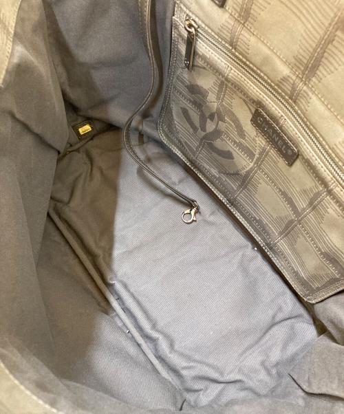 CHANEL（シャネル）CHANEL (シャネル) ニュートラベルライン ココマーク トートバッグ MM グレー サイズ:MMの古着・服飾アイテム