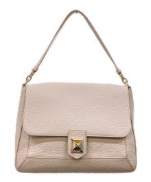 FURLA（フルラ）の古着「レザーワンショルダーバッグ」｜ベージュ