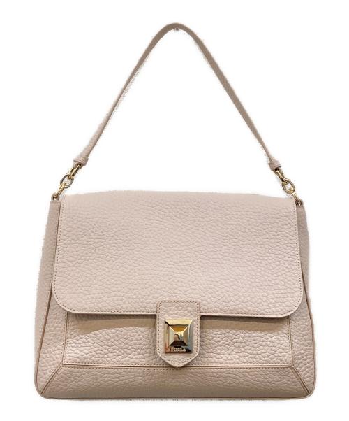 FURLA（フルラ）FURLA (フルラ) レザーワンショルダーバッグ ベージュの古着・服飾アイテム