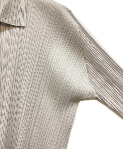 PLEATS PLEASE（プリーツプリーズ）PLEATS PLEASE (プリーツプリーズ) プリーツカーディガン グレー サイズ:4の古着・服飾アイテム