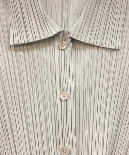 PLEATS PLEASE（プリーツプリーズ）PLEATS PLEASE (プリーツプリーズ) プリーツカーディガン グレー サイズ:4の古着・服飾アイテム